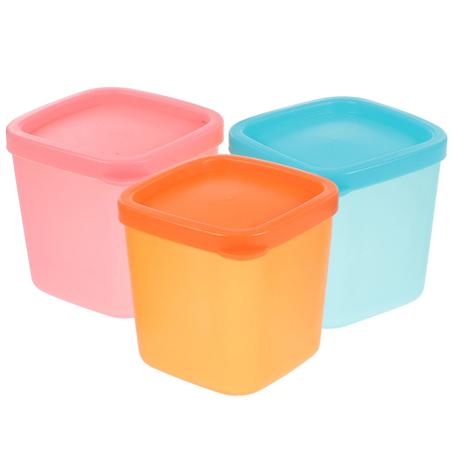 3pcs Reusable Ice Cream Containers Homemade Ice Cream Box   Stackable Storage Containers