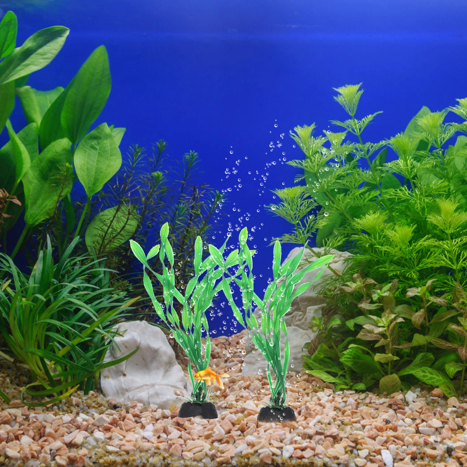10Pcs Fake Aquarium Grass Delicate Aquarium Plant Decorative Fake Plant Aquarium Supply