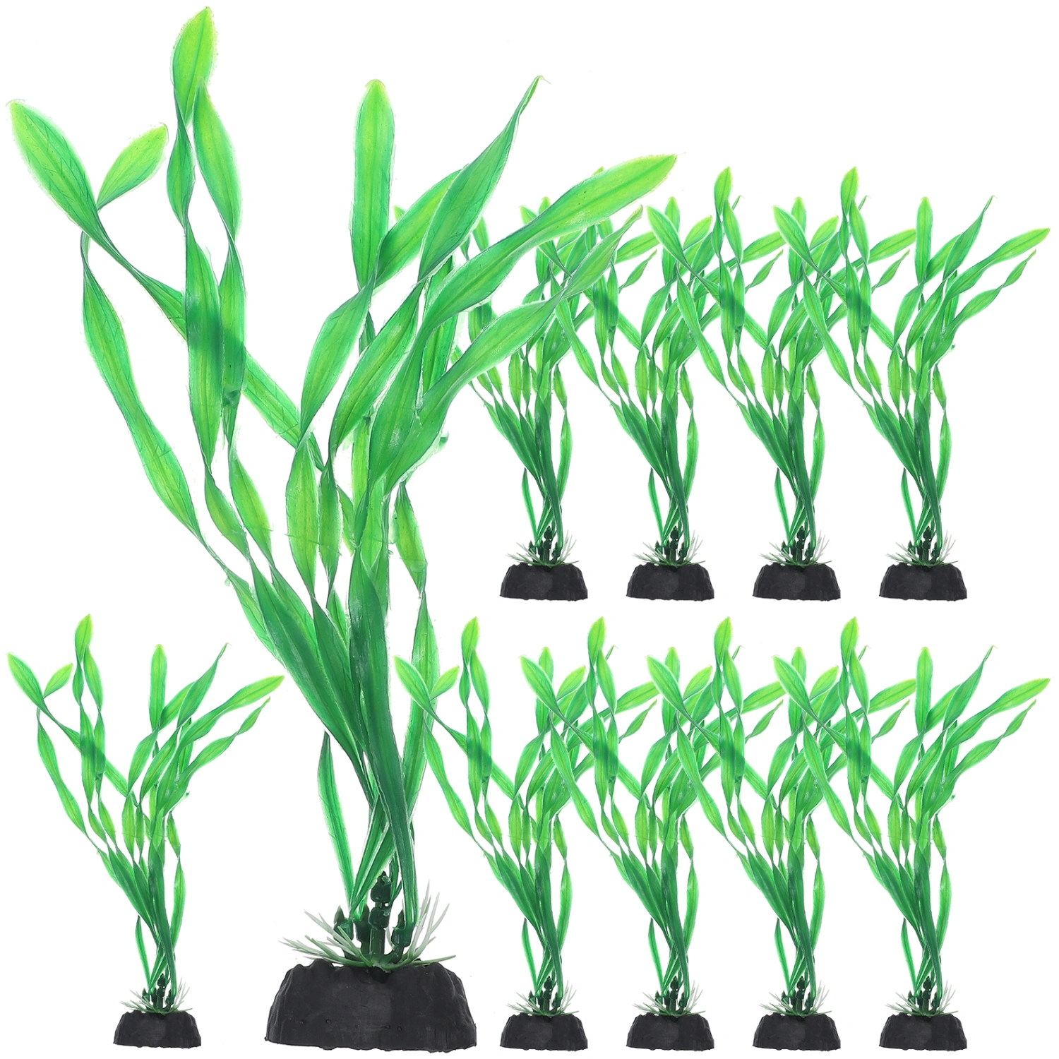 10Pcs Fake Aquarium Grass Delicate Aquarium Plant Decorative Fake Plant Aquarium Supply