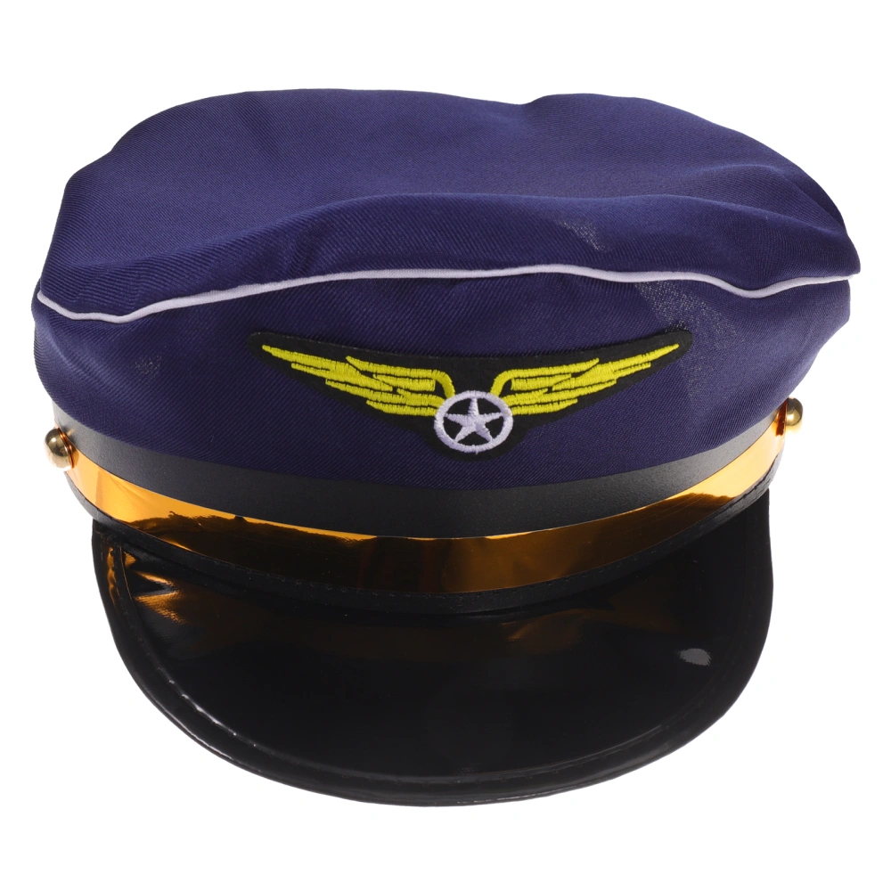 Cosplay Costume Hat Airplane Hostess Hat Stewardess Hat Steward Cosplay Hat for Decor