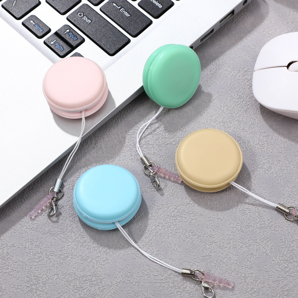 8 Pcs Phone Screen Cleaners Macaron Shaped Phone Cleaning Wipes Brushes Cellphone Lanyards Decorative Pendants