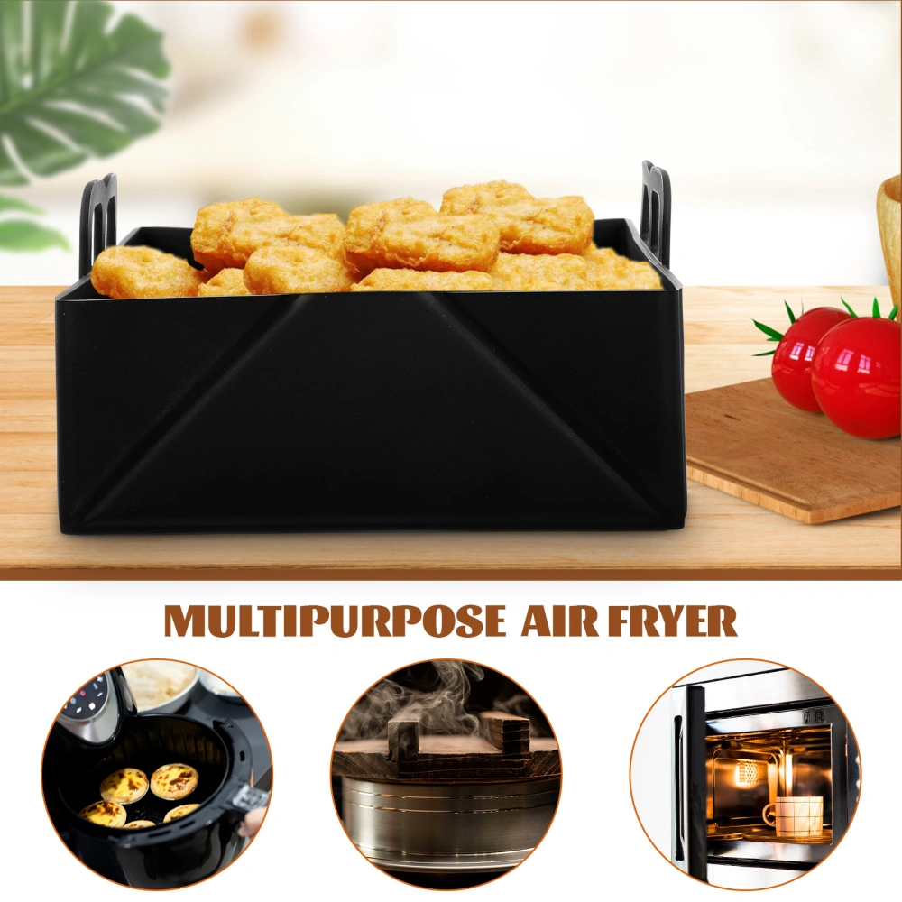 Air Fryer Silicone Liner Reusable Air Fryer Silicone Pot Non-stick Air Fryer Pad