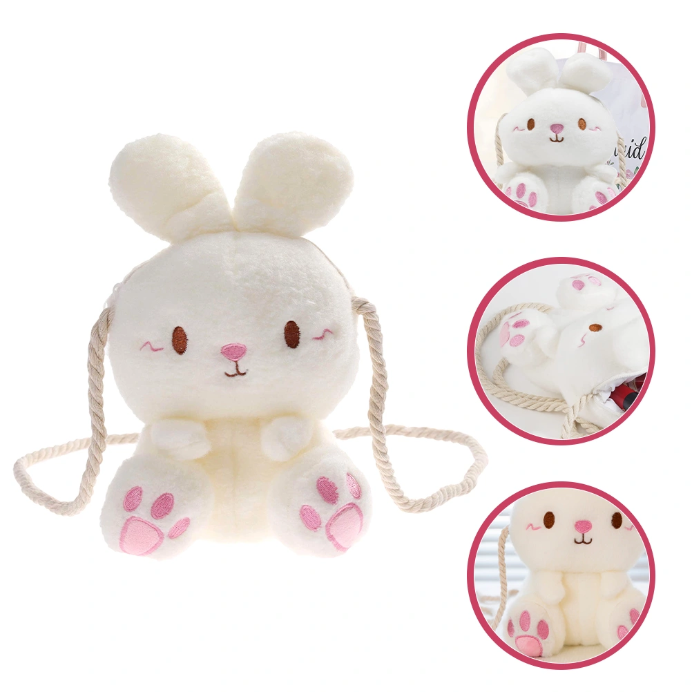 Bunny Plush Bag Lovely Cartoon Crossbody Bag Fashion Plush Women Shoulder Bag