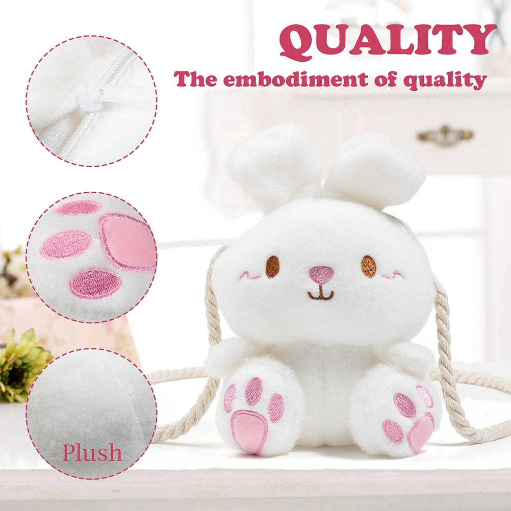 Bunny Plush Bag Lovely Cartoon Crossbody Bag Fashion Plush Women Shoulder Bag