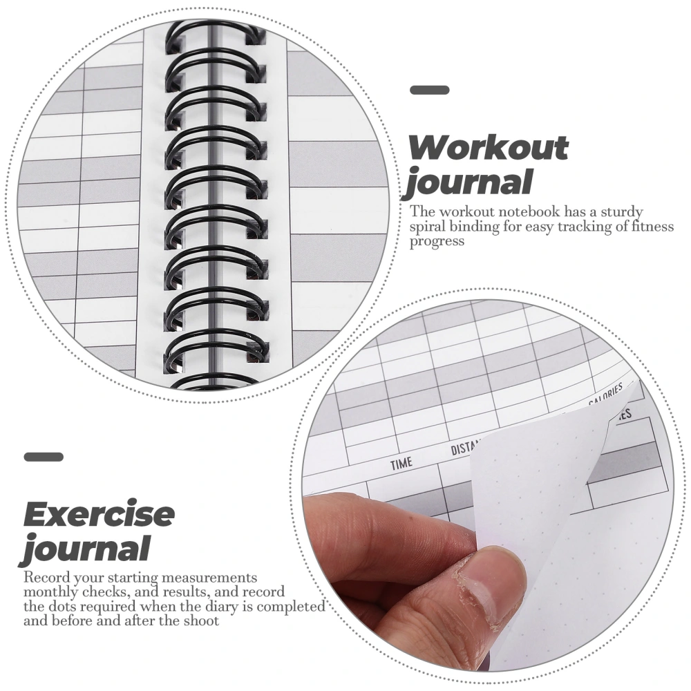 Fitness Planning Notebook Exercise Journal Decorative Workout Journal Fitness Agenda Notepad