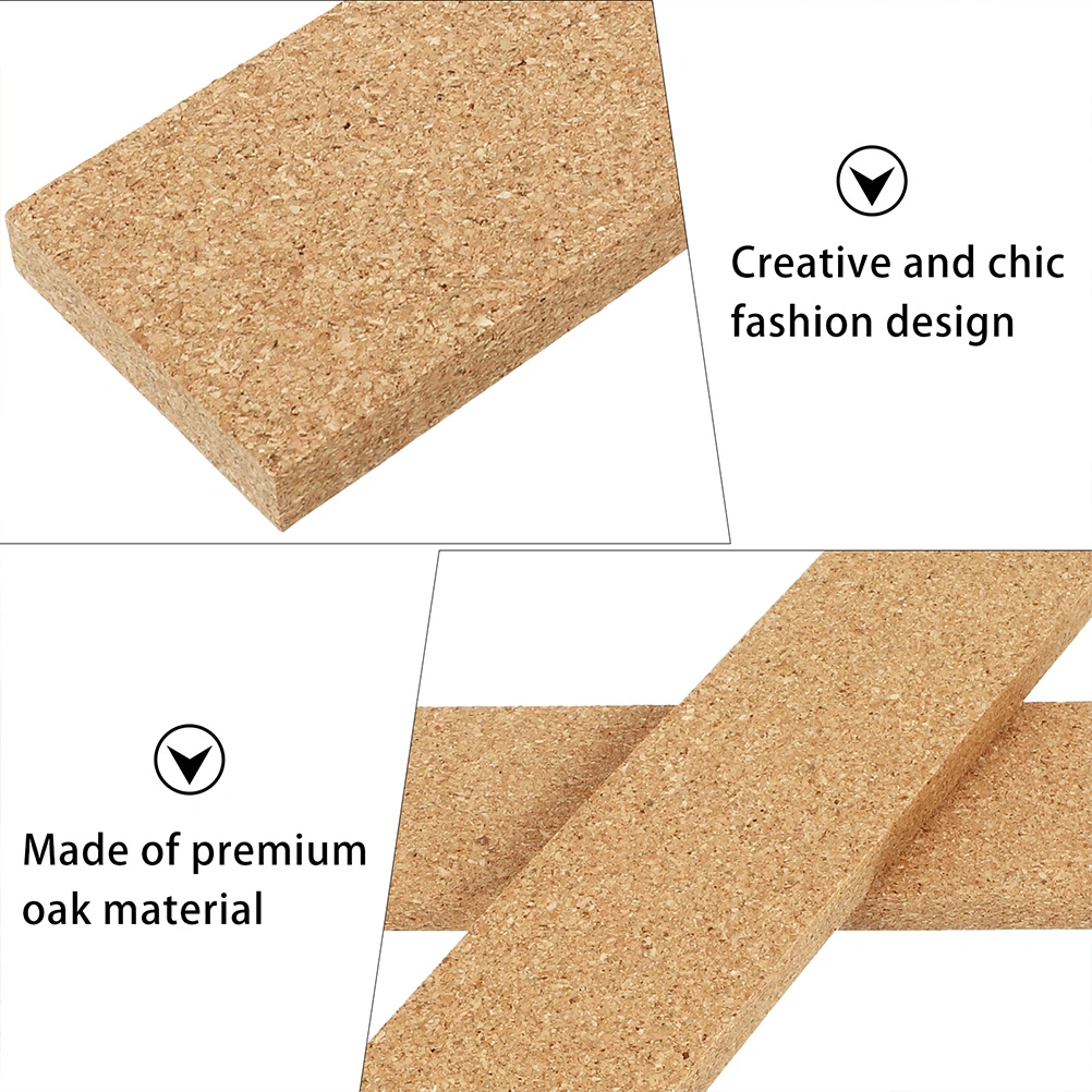 3Pcs Bulletin Board Cork Strips Message Bulletin Strips Self-adhesive Cork Strips