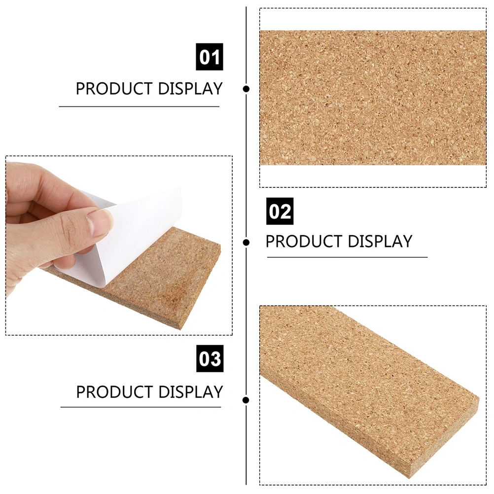 3Pcs Bulletin Board Cork Strips Message Bulletin Strips Self-adhesive Cork Strips