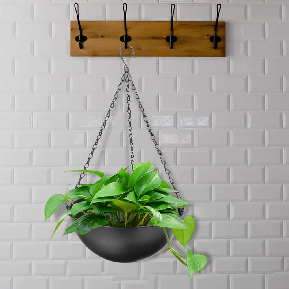 Metal Plant Hanger Modern Plant Hanging Basket Decorative Black Plant Pot Holder