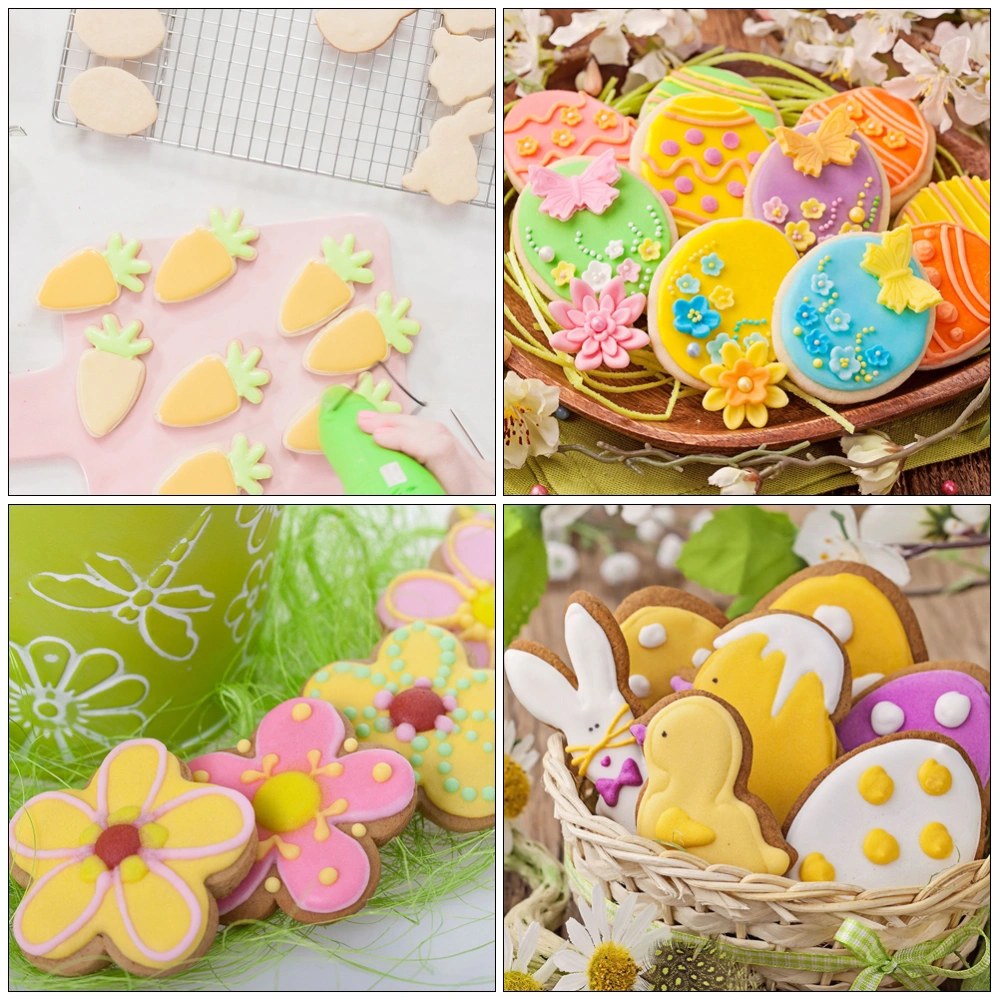 11Pcs Easter Egg Cookie Cutter Bunny Carrot Cookie Cutter Molds Easter Party Supplies