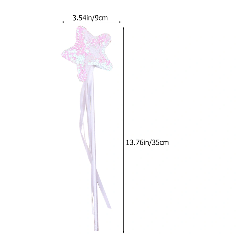 3Pcs Star-Shaped Fairy Wands Ribbon Design Fairy Wands Fairy Rod Toys Fairy Sticks Ornaments