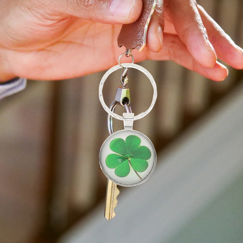 3pcs Clover Key Holder Key Hanging Pendant Meaningful Keychain Adorable Bag Pendant