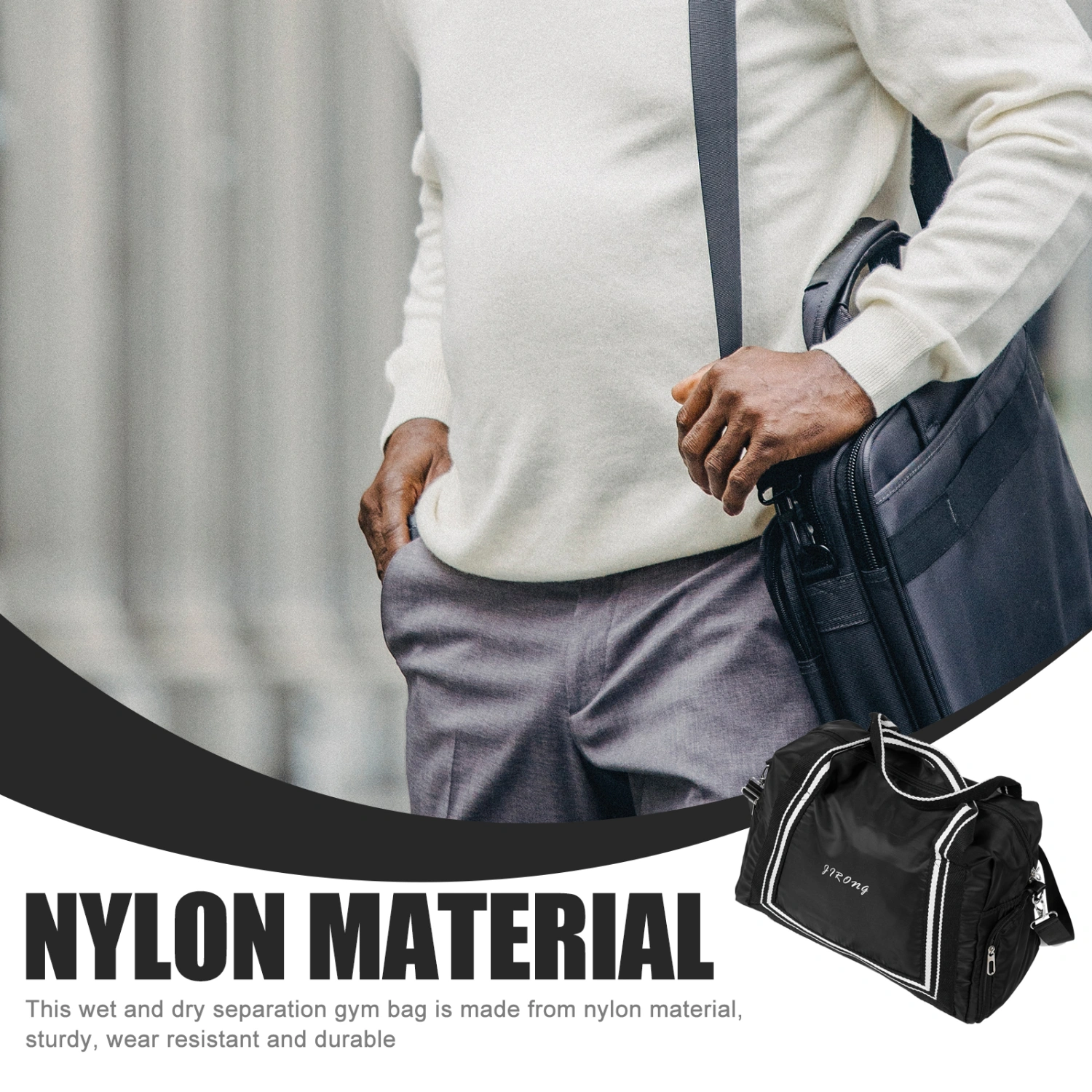 Travel Duffel Bag Travel Bag Dry Wet Separated Sports Gym Bag for Business Trip