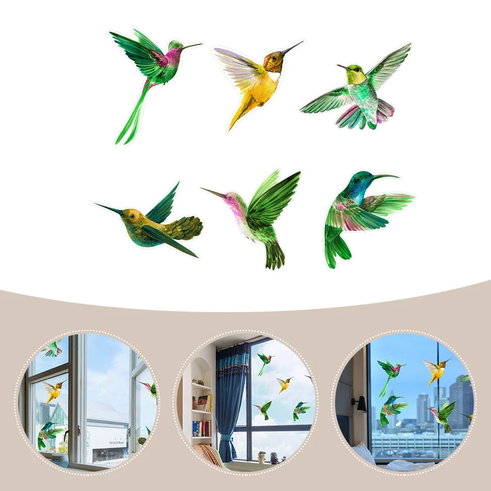 1 Set of Anti-Collision Window Cling Bird Static Cling Window Sticker Anti Collision Bird Strike Window Sticker