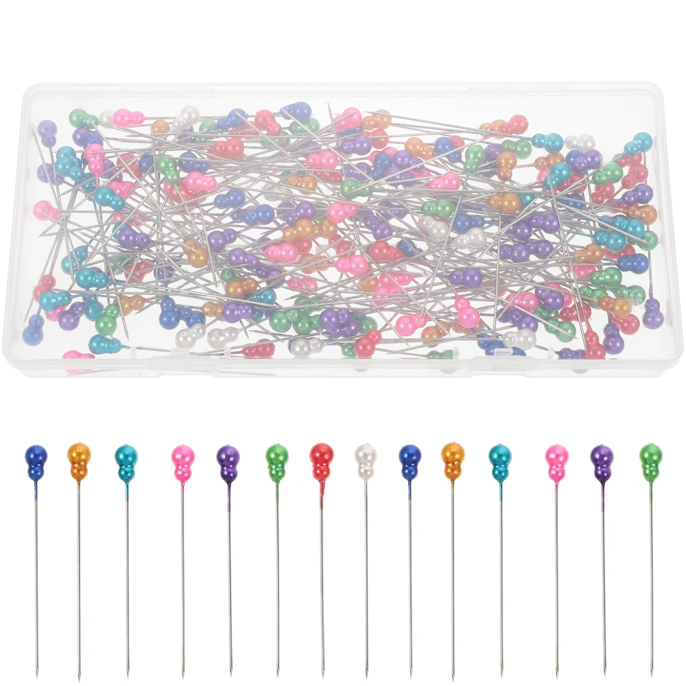 200Pcs Straight Pins Pearl Head Pins Sewing Pins for Fabric Quilting Pins for Crafts