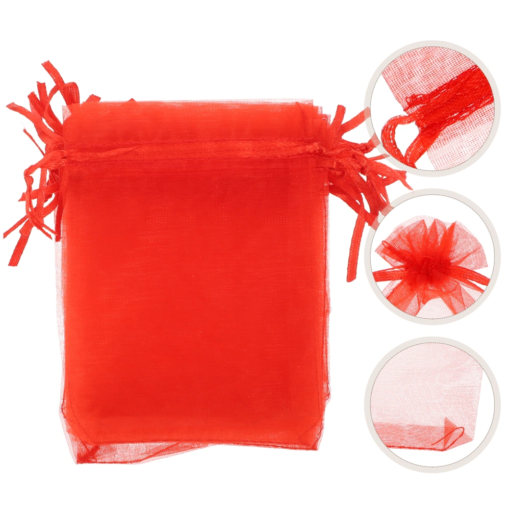 100Pcs Organza Drawstring Bags Wedding Favor Bags Organza Gift Bags Party Favor Bags