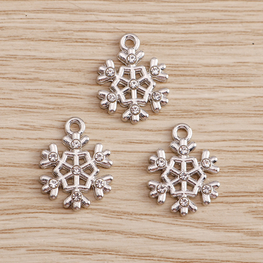 20Pcs Snowflake Charms DIY Jewelry Charm Pendant for Necklace Bracelet Jewelry Making