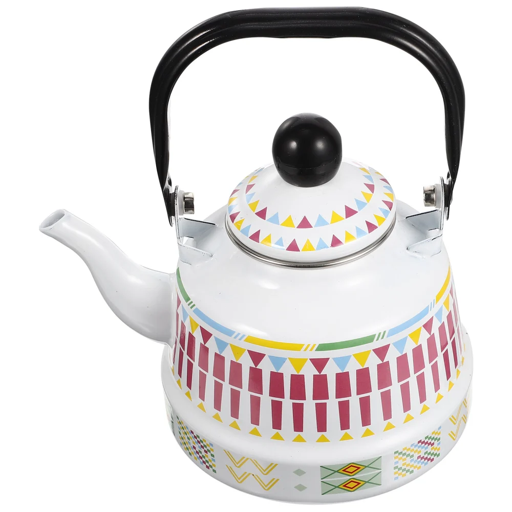 Convenient Water Kettle Enamel Tea Pot Household Stovetop Kettle Home Accessory