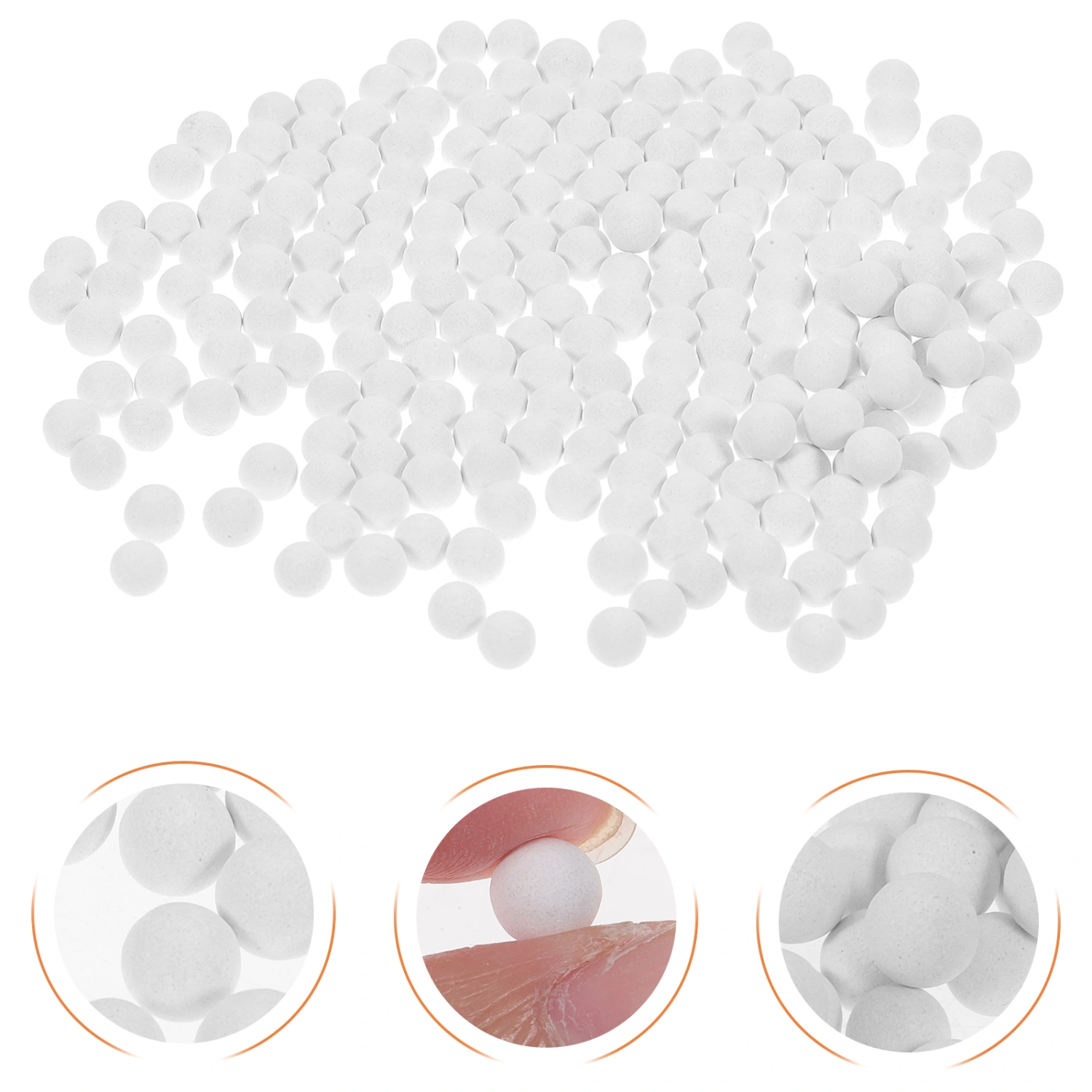 1 Set of Practical Anion Mineral Beads Filtration Stone Shower Head Beads for Shower Head