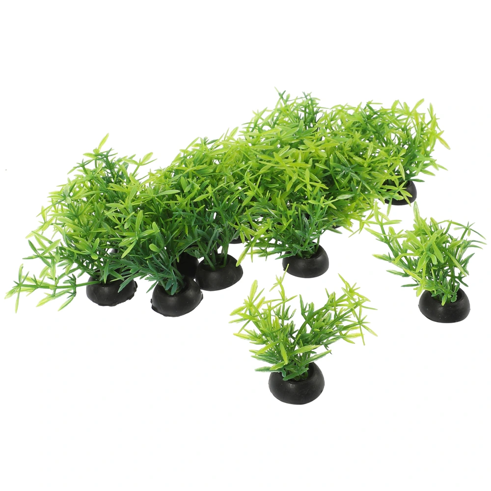 20Pcs Wear-resistant Fake Plant Replaceable Faux Plant Delicate Aquarium Plant for Tank