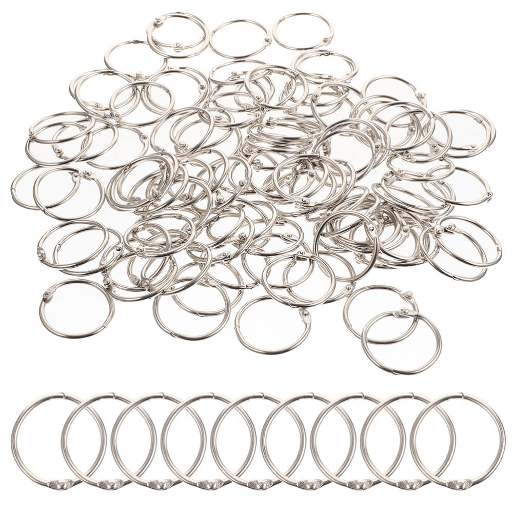 60Pcs Metal Binder Rings Loose Leaf Binder Rings DIY Binder Rings Reusable Binder Rings