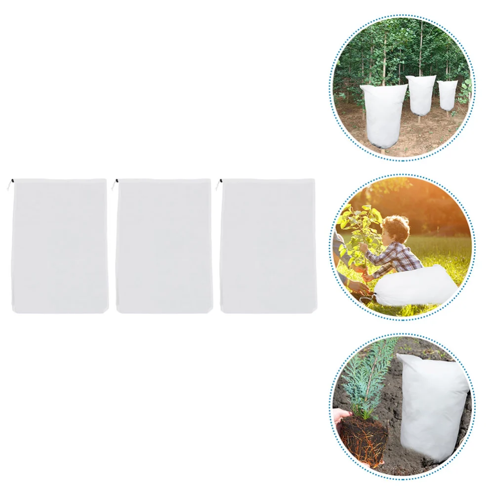 3pcs Outdoor Fruit Tree Cold-proof Bag Frost Proof Plants Cover Flower Protective Cover