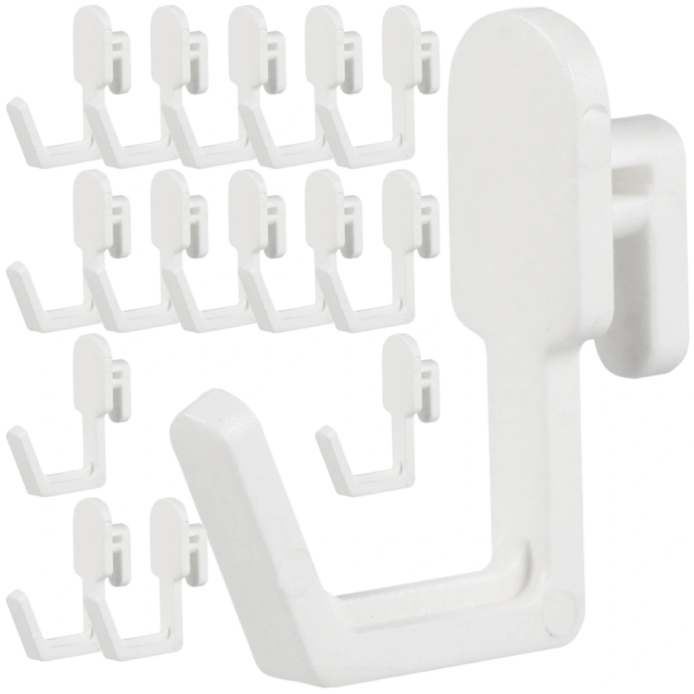 24Pcs Plastic Pegboard Hooks J Shape Pegboard Hook Peg Board Tool Organizer