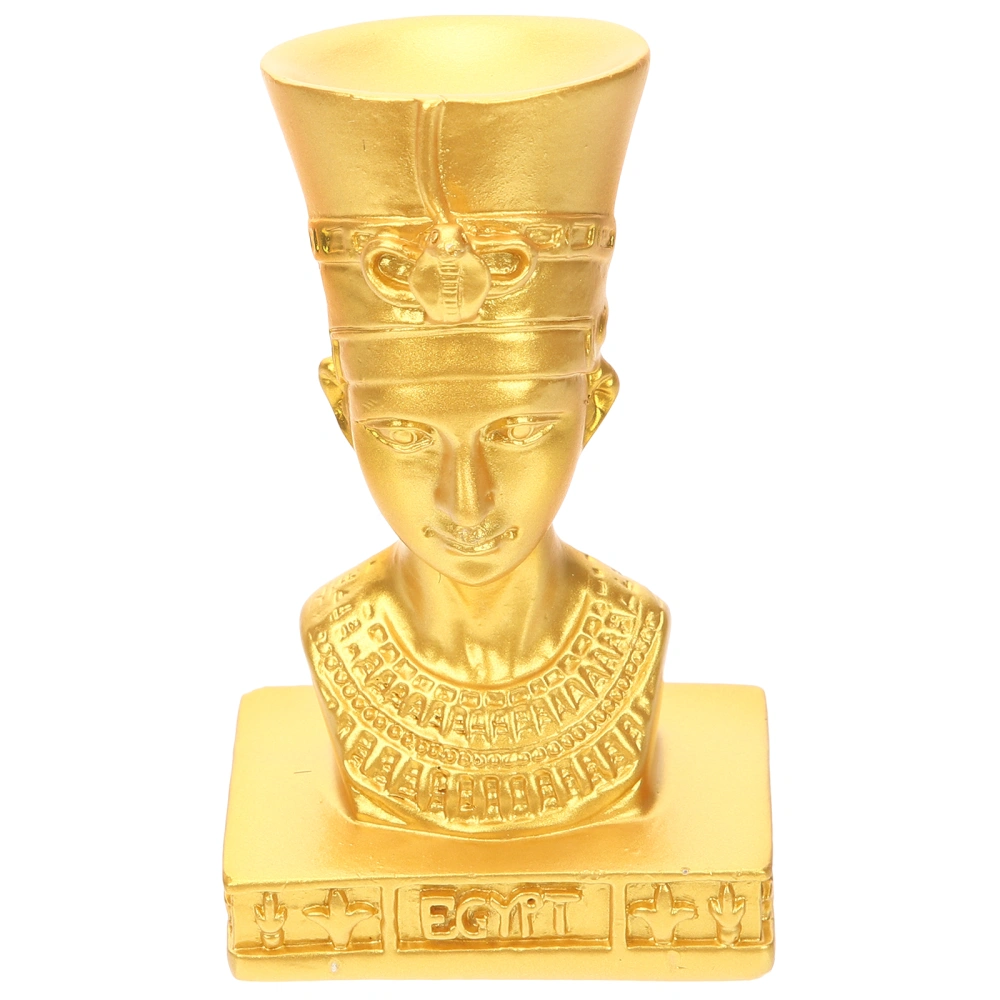 Desktop Ancient Egyptian Figurine Resin Craft Egyptian Ornament Vintage Crystal Ball Stand