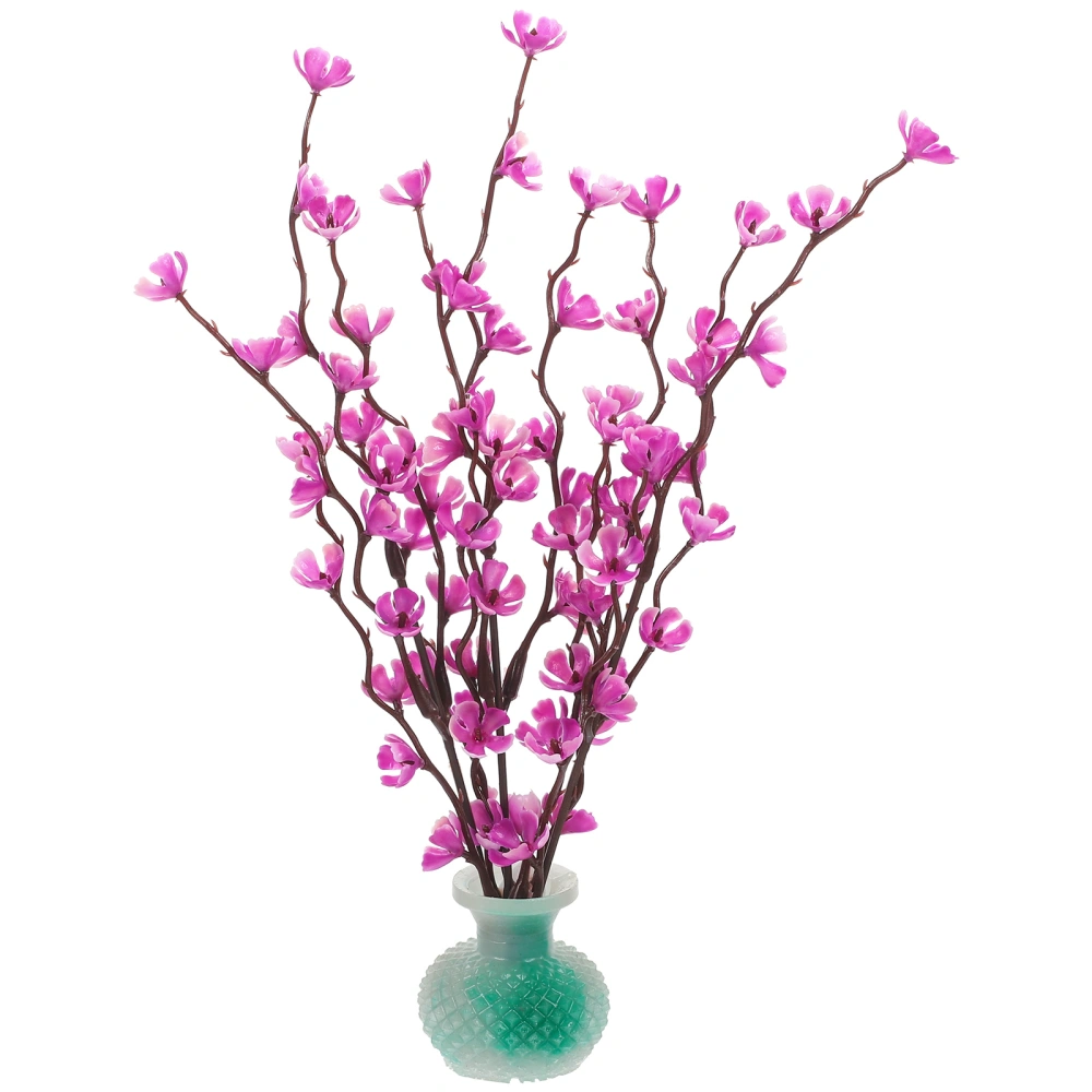 Artificial Plum Blossom Sushi Sashimi Plate Decoration Fake Floral Table Centerpiece