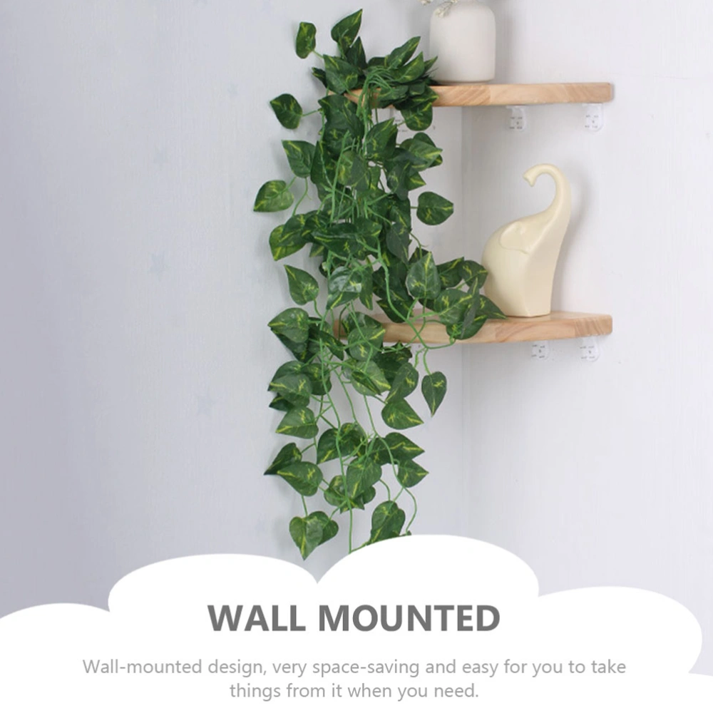 1 set of Floating Corner Shelf Multi-functional Floating Wall Shelf Plant Holder Shelf