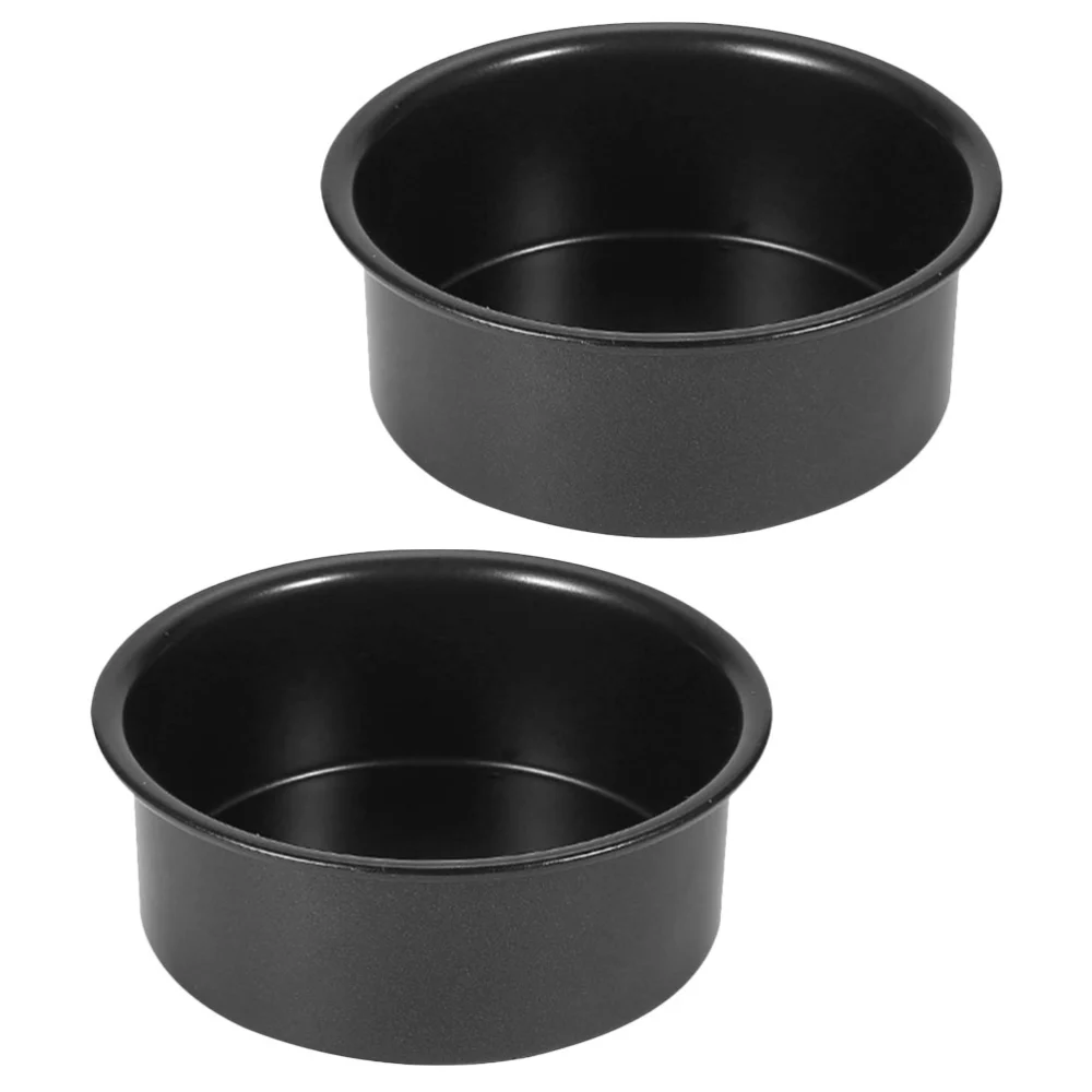 2pcs Stainless Steel Baking Cake Pans Removable Bottom Cake Molds for Kitchen Baking