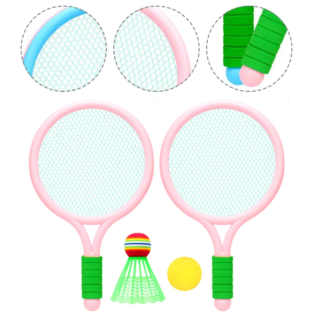 1 Set of Kids Tennis Racket Badminton Rackets Badminton Game Tool Tennis Racket Kit for Outdoor