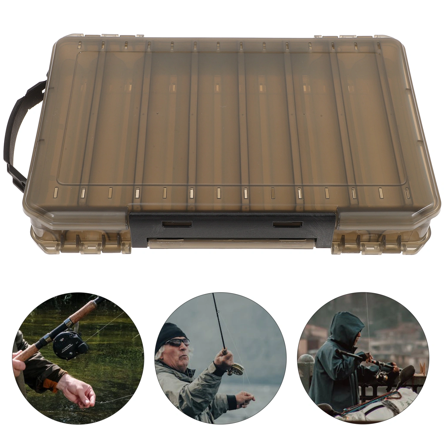 Fishing Tackle Box Multiple-grids Fishing Tackle Case Fishing Accessory Box Outdoor Baits Organizer