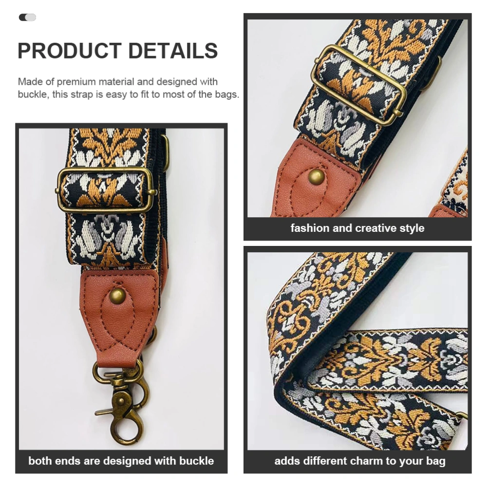 Ethnic Bag Strap Adjustable Bag Replacement Shoulder Strap Girl Crossbody Bag Strap