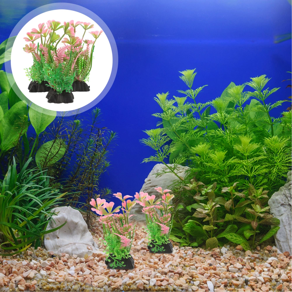 10Pcs Fish Tank Plant  Plastic Water Tanks Plant Fake Aquarium Plants  Aquarium Decorations for Fish Tank