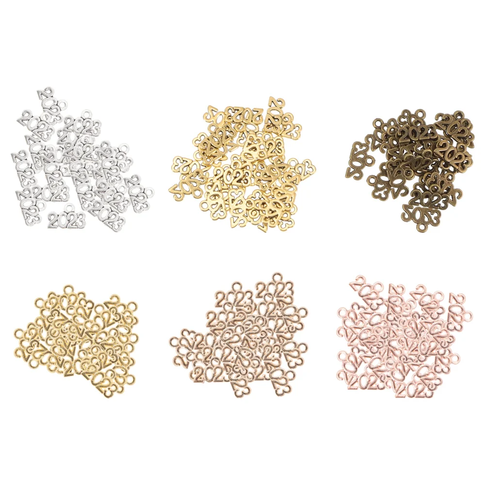 150pcs 2023 Souvenir Charms Alloy Jewelry Charms Accessory DIY 2023 Pendants Jewelry Making Charms