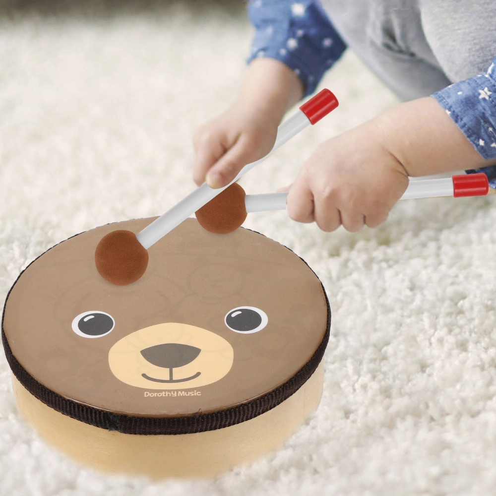 1 Set of Drum Hand Drum Stick Set Strong Kids Percussion Drum Toy Children Music Instrument Supplies