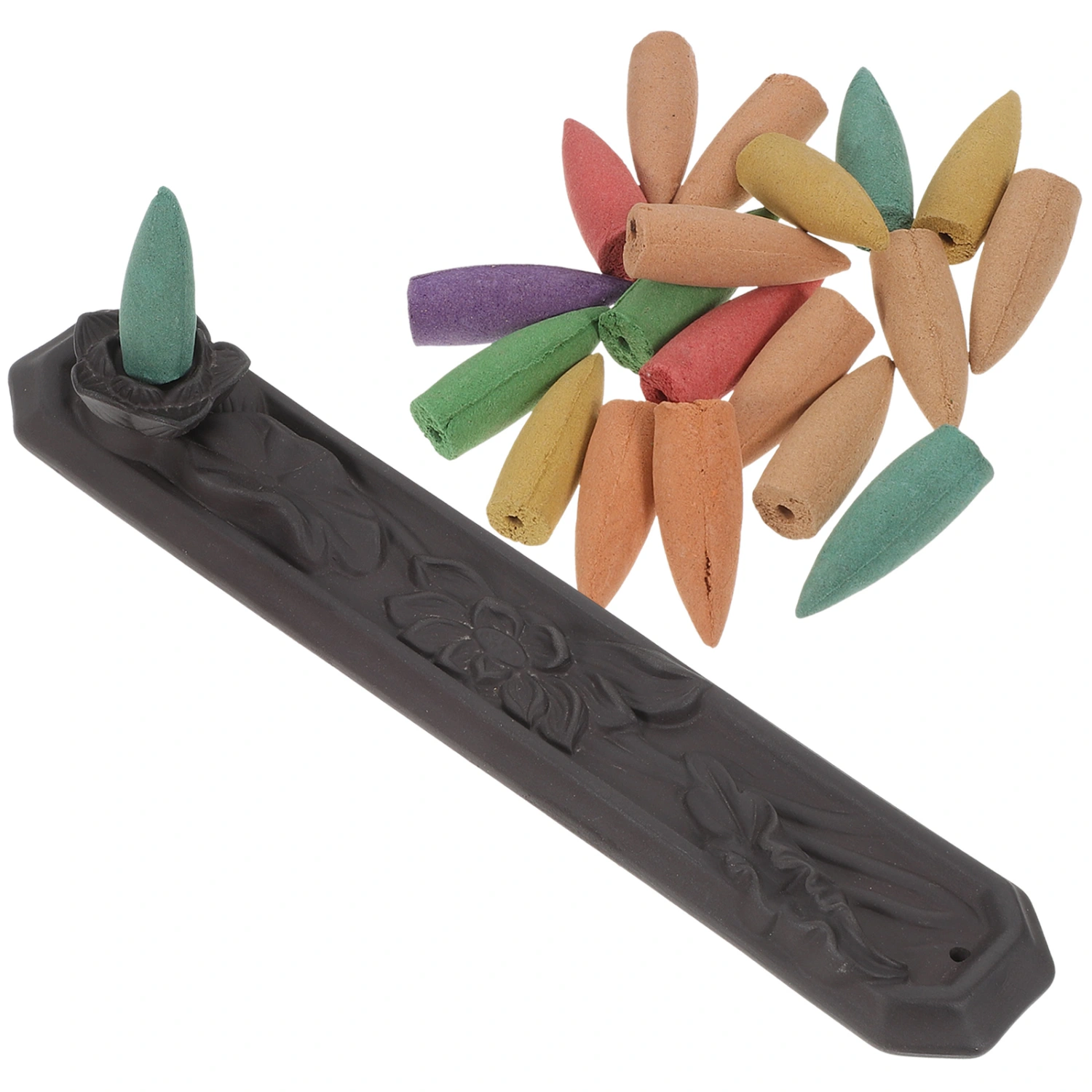 1 Set Incense Stick Burner Backflow Incense Stick Holder Incense Cone Burner for Home Office