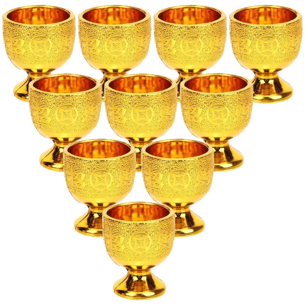 10pcs Tea Cups Decorative Water Cup Drinking Cup Wine Cups For Home Party