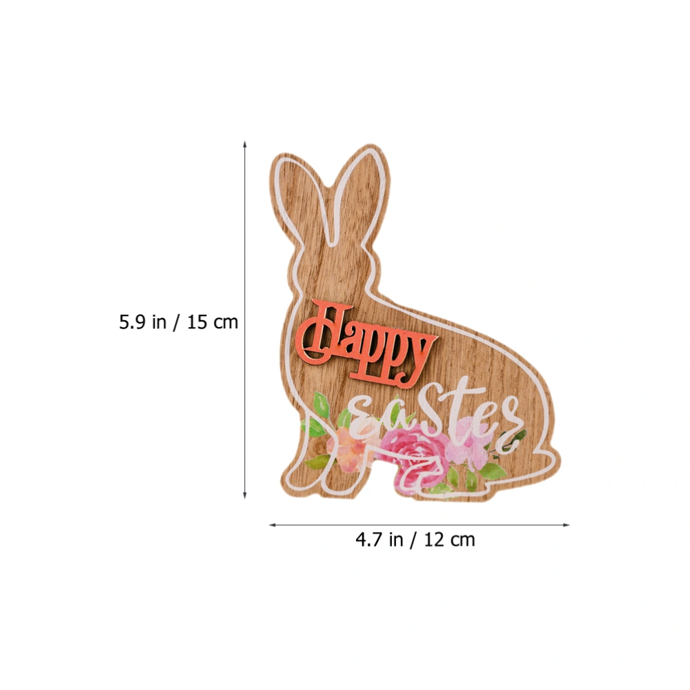 Easter Table Sign Easter Bunny Table Wood Sign Happy Easter Table Centerpiece