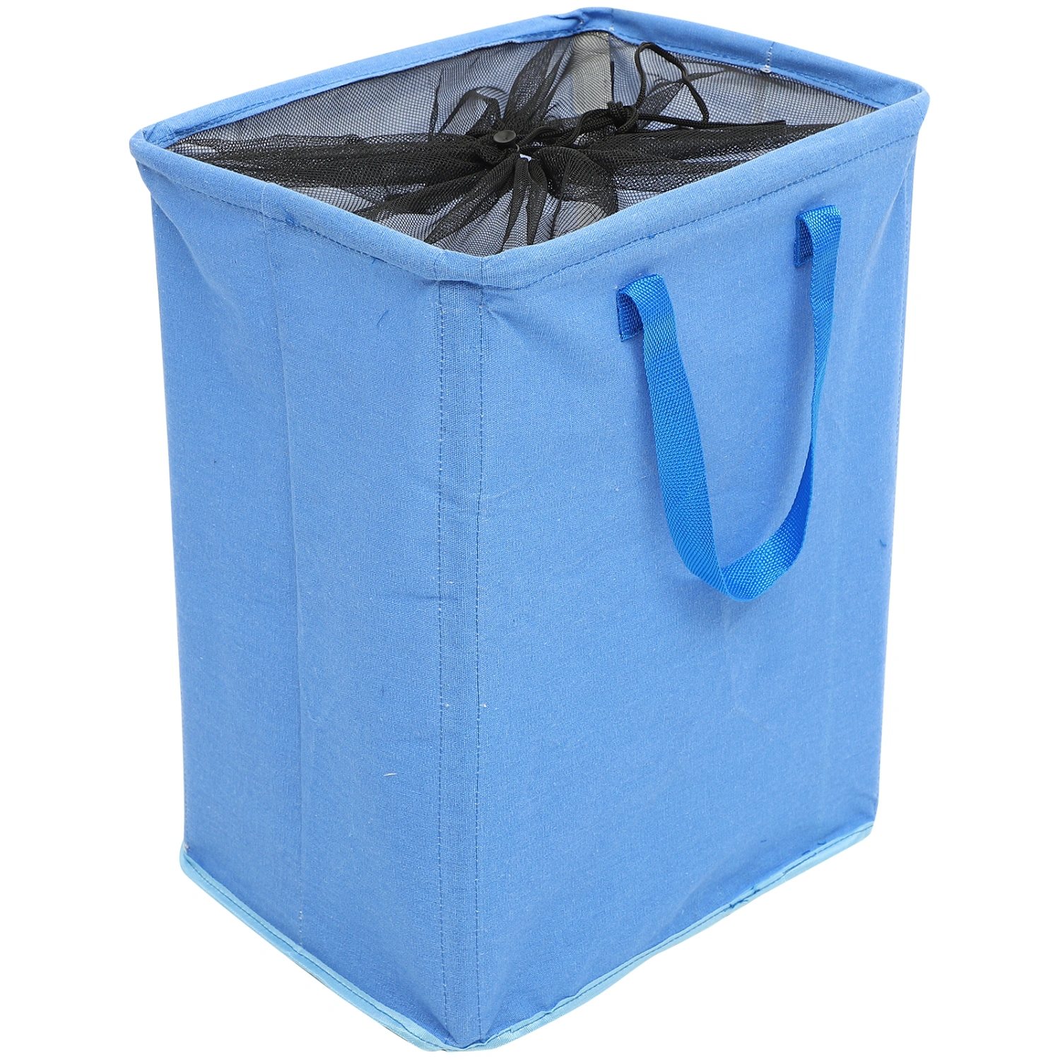 Large Sized Laundry Basket Cotton Linen Collapsible Basket Dirty Clothes Hamper