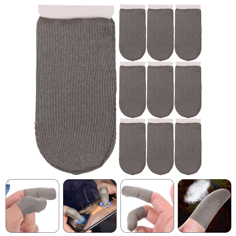 10Pcs High Sensitivity Finger Sleeve Game Finger Covers Screen Touching Fingertip Gaming Tool