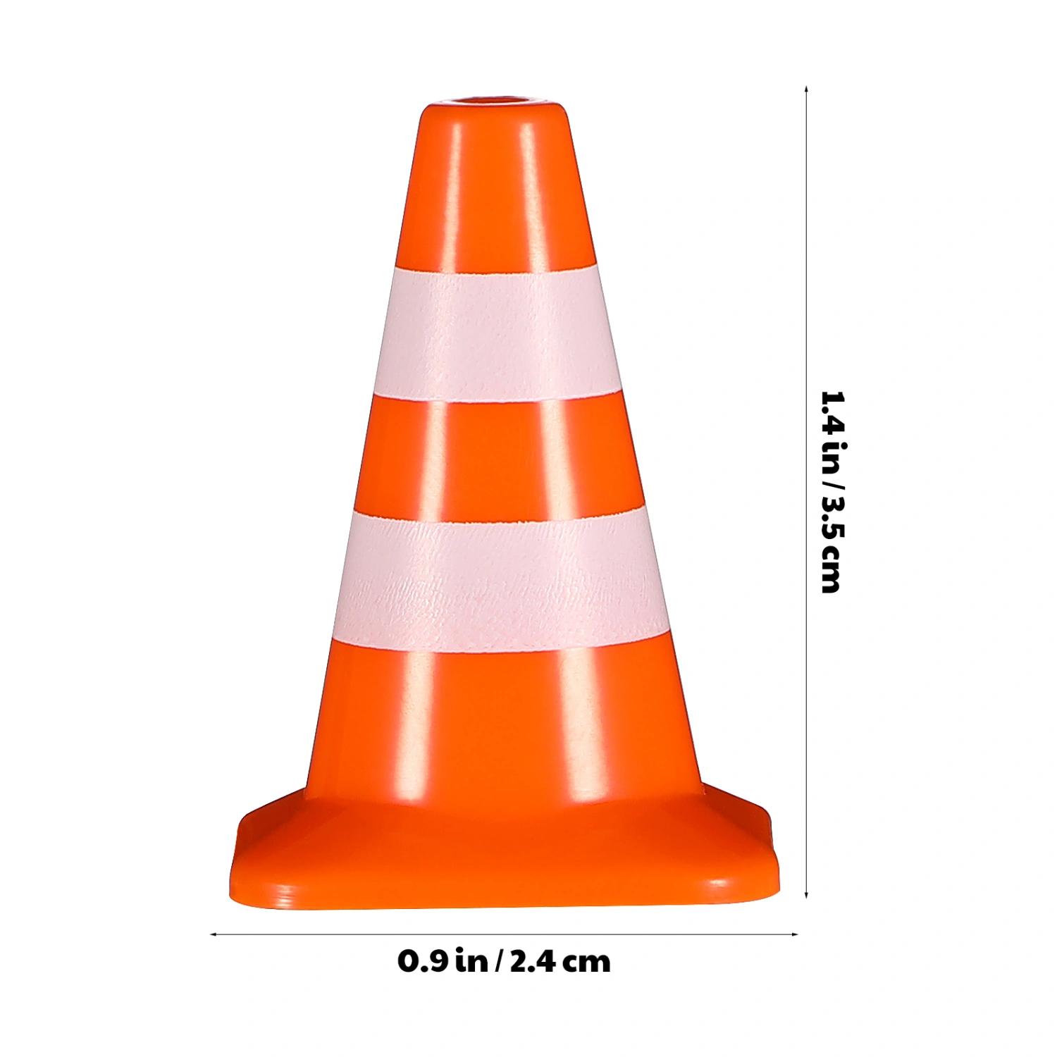7 Pcs Miniature Traffic Cones Road Construction Cones Kids Plastic Traffic Signs Toys Children Educational Learning Toys Sand Table Ornaments