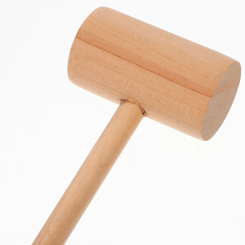 8pcs Wooden Hammer Egg Hammer Practical Wood Hammer Tool Easter Kids Hammer Toy