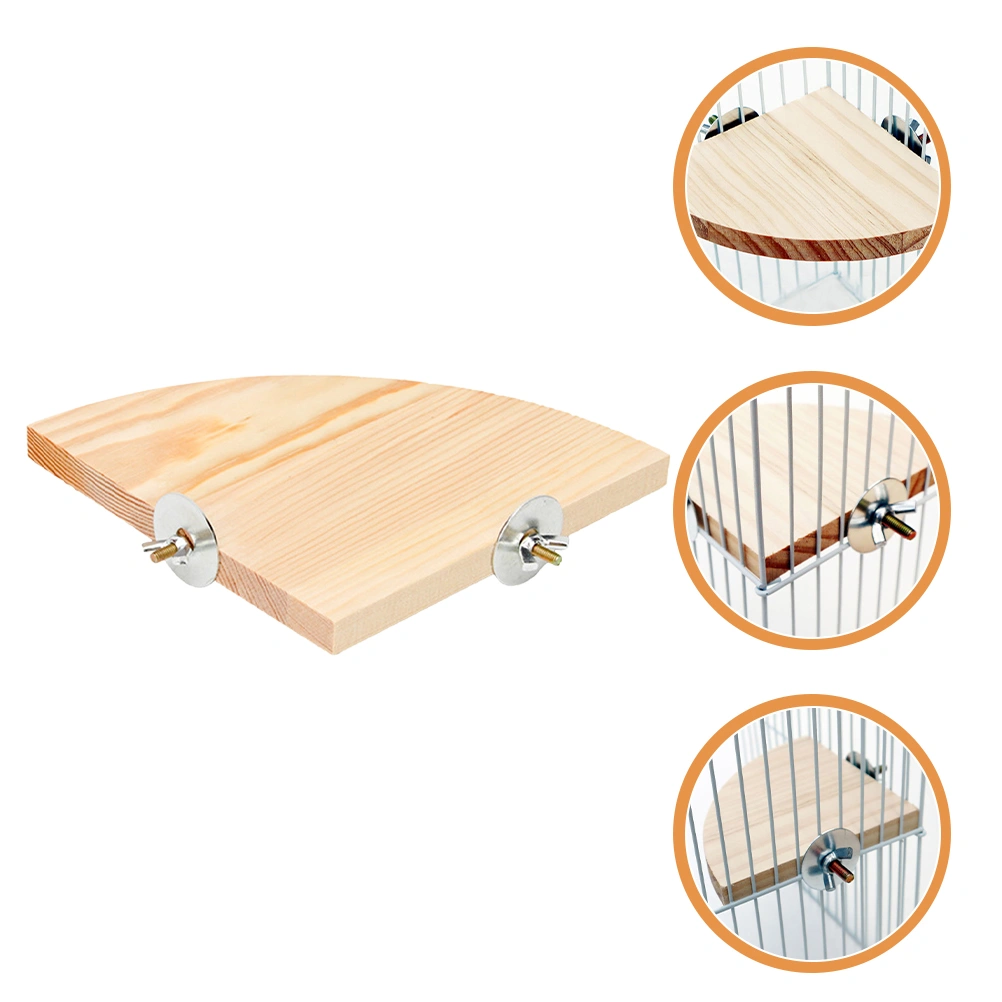 Bird Perch Platform Wooden Parrot Exercise Toy Bird Training Platform Parrot Cage Supply