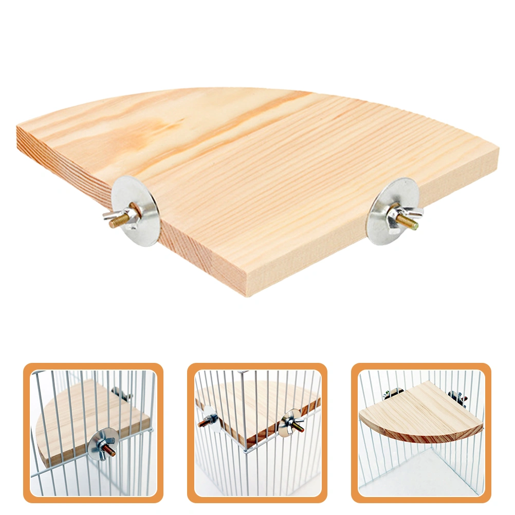 Bird Perch Platform Wooden Parrot Exercise Toy Bird Training Platform Parrot Cage Supply