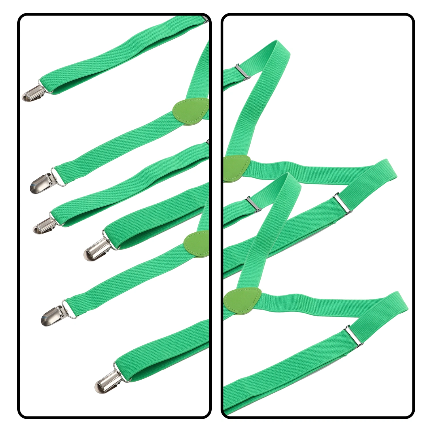 2pcs St Patricks Day Suspenders Men Women Suspenders Decorative Suspenders