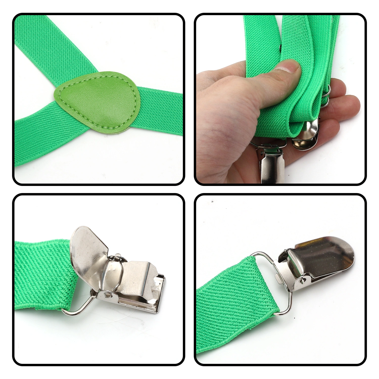 2pcs St Patricks Day Suspenders Men Women Suspenders Decorative Suspenders