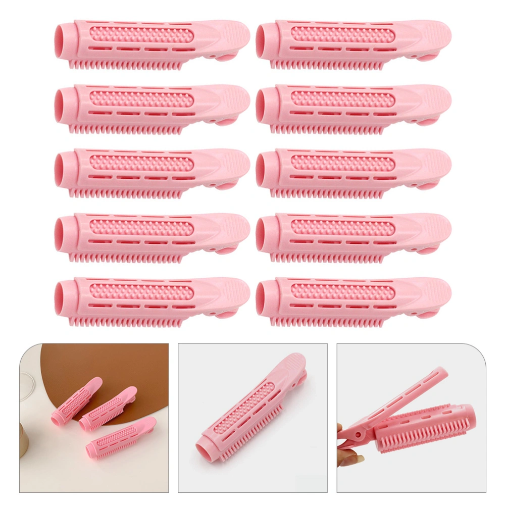 10pcs Bangs Hair Roller Grip Cling Hair Curler Clips DIY Hair Styling Tools