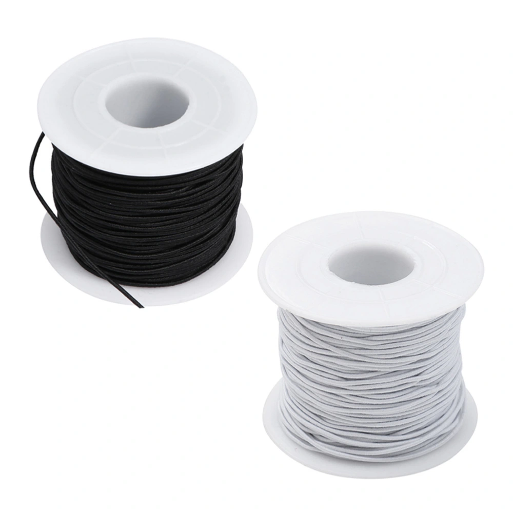 2 Rolls of Necklace Cords DIY Bracelet Ropes Elastic Ropes Bracelet Making Ropes Jewelry Strings