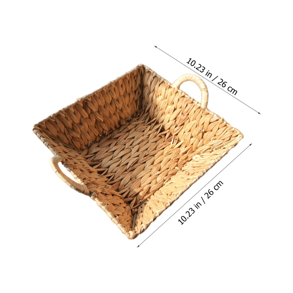 Storage Basket Desk Organizer Straw Woven Basket Decorative Basket Sundries Holder